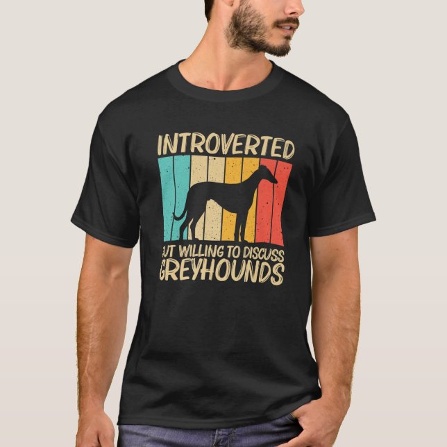 Camiseta Gracioso Greyhound Para Hombres Mujeres Italianas  (Anverso)