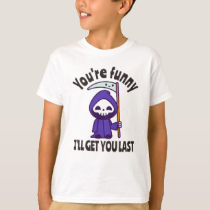 Camiseta Gracioso Grim Reaper Skeleton Halloween