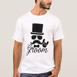 Camiseta Gracioso Groom Tee para el partido de licenciatura