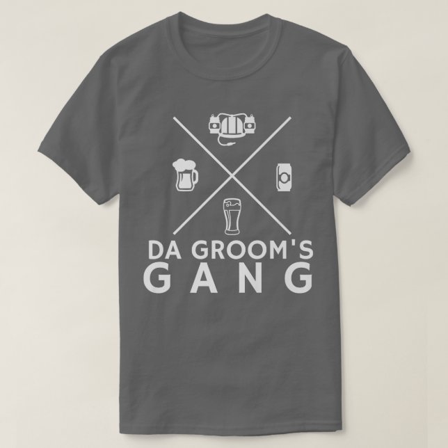 Camiseta Gracioso Groomsmen Bachelor Party Groom (Diseño del anverso)