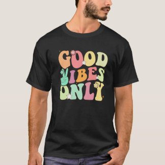Camiseta Gracioso Groovy buenas vibraciones sólo poste de v