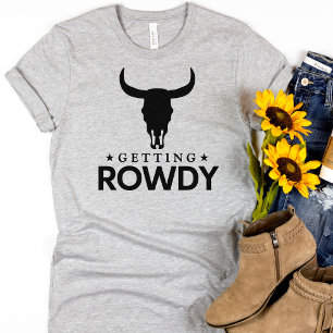 Camiseta Gracioso grupo Bachelorette Western Get Rowdy