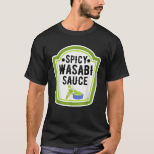 Camiseta Gracioso grupo de Halloween Disfraz Wasabi Sauce C