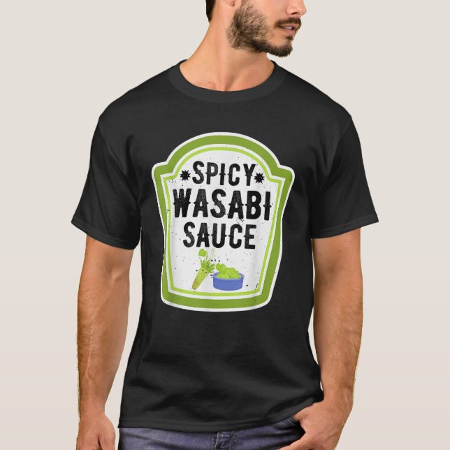 Camiseta Gracioso grupo de Halloween Disfraz Wasabi Sauce C (Anverso)