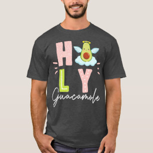 Camiseta Gracioso Guacamole Sagrado Corta Letras Aguacate C