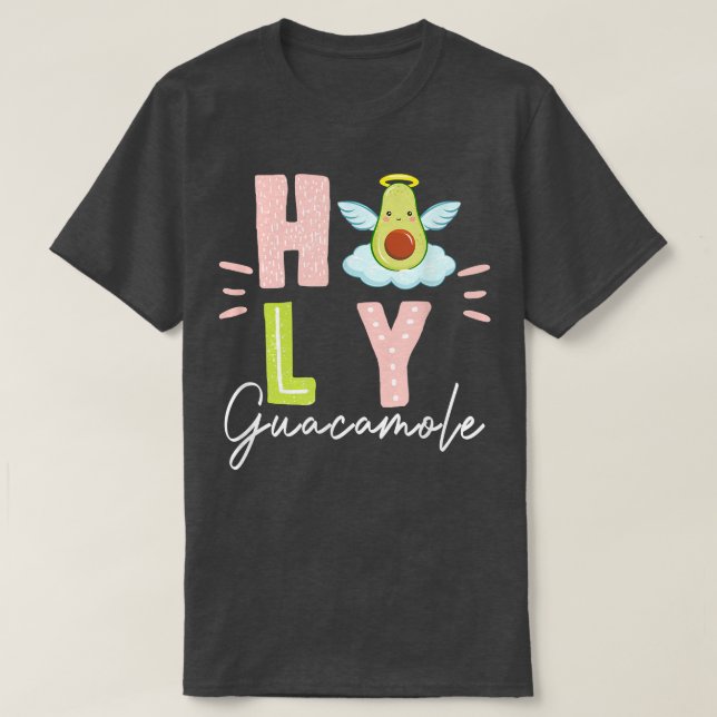 Camiseta Gracioso Guacamole Sagrado Corta Letras Aguacate C (Diseño del anverso)