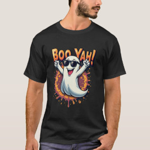 Camiseta Gracioso Guay Boo Yah Booyah Rocking Ghost Spooky 