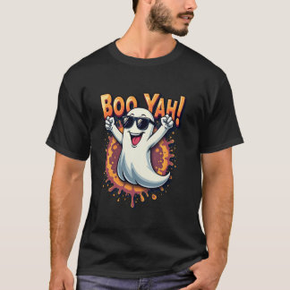 Camiseta Gracioso Guay Boo Yah Booyah Rocking Ghost Spooky 