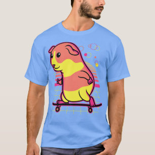 Camiseta Gracioso Guinea Cerdo Retro Estilo Vintage Hombres