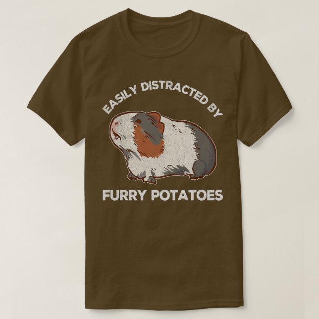 Camiseta Gracioso Guinea Cerdos Lover Wheel Furry Potato Gu (Diseño del anverso)
