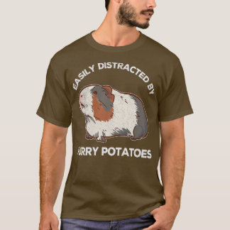 Camiseta Gracioso Guinea Cerdos Lover Wheel Furry Potato Gu