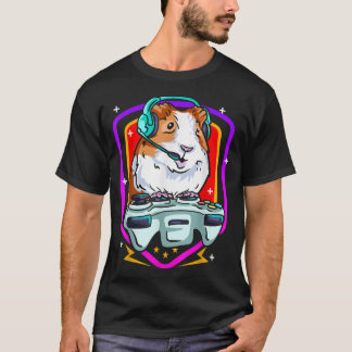 Camiseta Gracioso Guineano Gaming Gamer Hamster Furry Potat