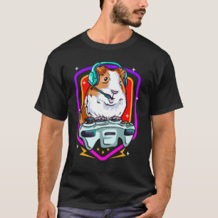 Camiseta Gracioso Guineano Gaming Gamer Hamster Furry Potat