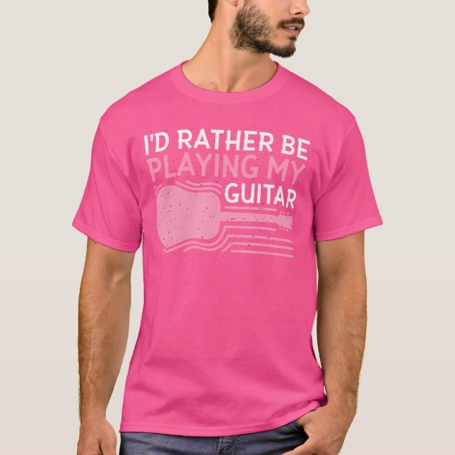 Camiseta Gracioso guitarrista acústico (Anverso)
