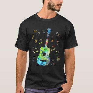 Camiseta Gracioso guitarrista acústico guitarrista