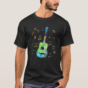 Camiseta Gracioso guitarrista acústico guitarrista