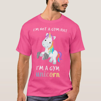 Camiseta Gracioso Gym T Shirt Fitness Training Unicorn Love