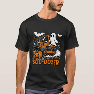 Camiseta Gracioso Halloween Boo-dozer Ghost Trucos disfraz 