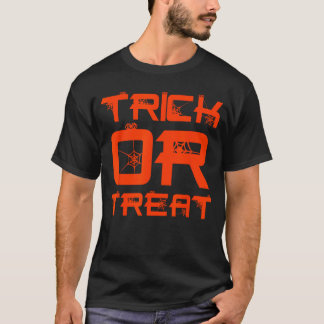 Camiseta Gracioso Halloween Boys Spider Web Trick o Tret To