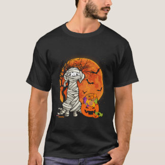 Camiseta Gracioso Halloween Dalmatian Dog Scary Pumpkin Cos