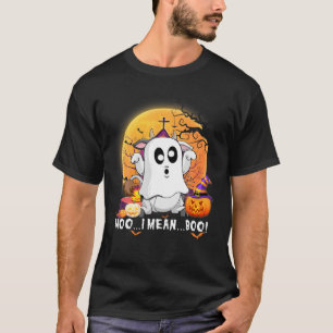 Camiseta Gracioso Halloween Ghost Cow Moo Me Refiero A Boo 
