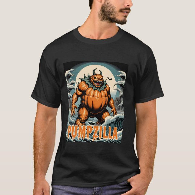 Camiseta Gracioso Halloween Niños Chicas Calabaza Diseño Pu (Anverso)