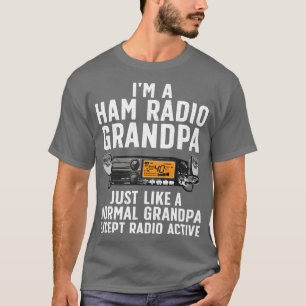Camiseta Gracioso Ham Radio Art Para Amate, Operador Abuelo