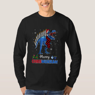 Camiseta Gracioso Hanukkah Shirt Dinosaur Stegosaurus Dino