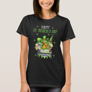 Camiseta Gracioso Happy St Patricks Day Gnomes Truck Monton