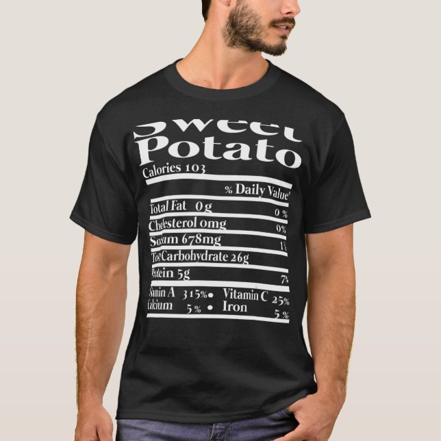 Camiseta Gracioso hecho de nutrición de papa dulce para Acc (Anverso)