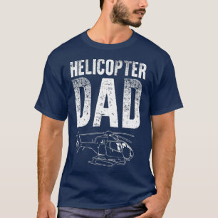 Camiseta Gracioso Helicóptero Papá Regalo Para Hombres Pa