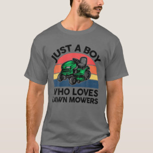 Camiseta Gracioso Hermano De Césped Solo Un Niño Que Ama El