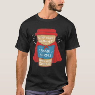 Camiseta Gracioso héroe de café - regalo para amante del ca