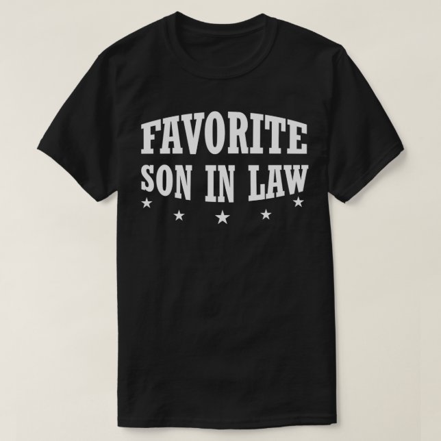 Camiseta Gracioso Hijo Favorito En La Ley (Diseño del anverso)