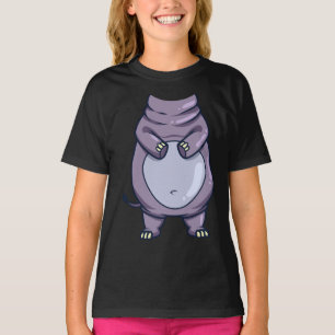 Camiseta Gracioso Hippo Cuerpo sin cabeza Halloween Mammal
