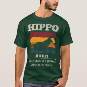 Camiseta Gracioso Hippo Definición Guay Hippo Animales Humo