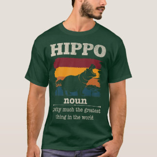 Camiseta Gracioso Hippo Definición Guay Hippo Animales Humo