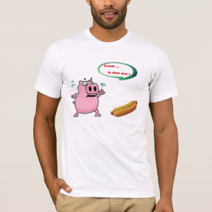 Camiseta Gracioso Hipster Frank Quirky Hot Dog T-Shirt