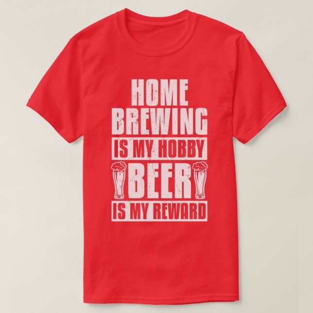 Camiseta Gracioso Hobby Hobby Beer Rewards Breve Teach (Diseño del anverso)