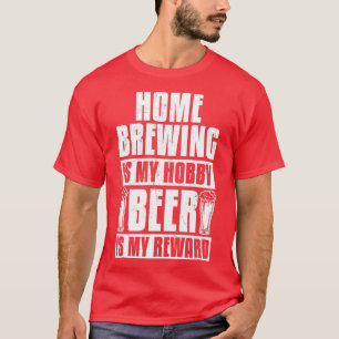 Camiseta Gracioso Hobby Hobby Beer Rewards Breve Teach