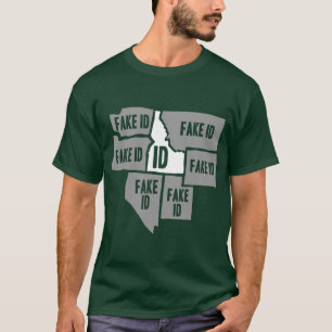Camiseta Gracioso hogar de Idaho ID Boise Nativo sobredimen
