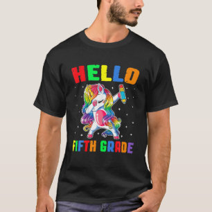Camiseta Gracioso Hola De 5 Grados Unicorn Dabbing De Vuelt