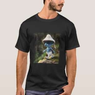 Camiseta Gracioso hongo azul Cat Meme que amamos la vida
