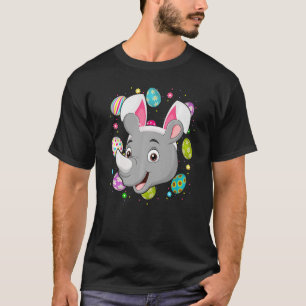 Camiseta Gracioso Huevo de Pascua Bunny Ear Rhino Face East