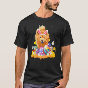 Camiseta Gracioso Huevo de Pascua Chow Perro Domingo de Pas