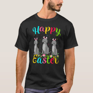 Camiseta Gracioso Huevo de Pascua Conejo Weimaraner Perro F