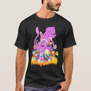 Camiseta Gracioso Huevo de Pascua Cute Squid Pascua Domingo
