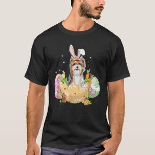 Camiseta Gracioso huevo de Pascua Yorkie Bunny Perg Lover C