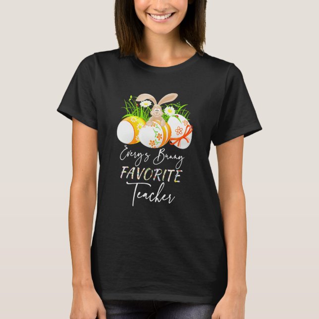 Camiseta Gracioso Huevos De Pascua Cada Joven Profesor Favo (Anverso)