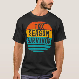 Camiseta Gracioso Humor Contable Tributo Temporada Sobreviv